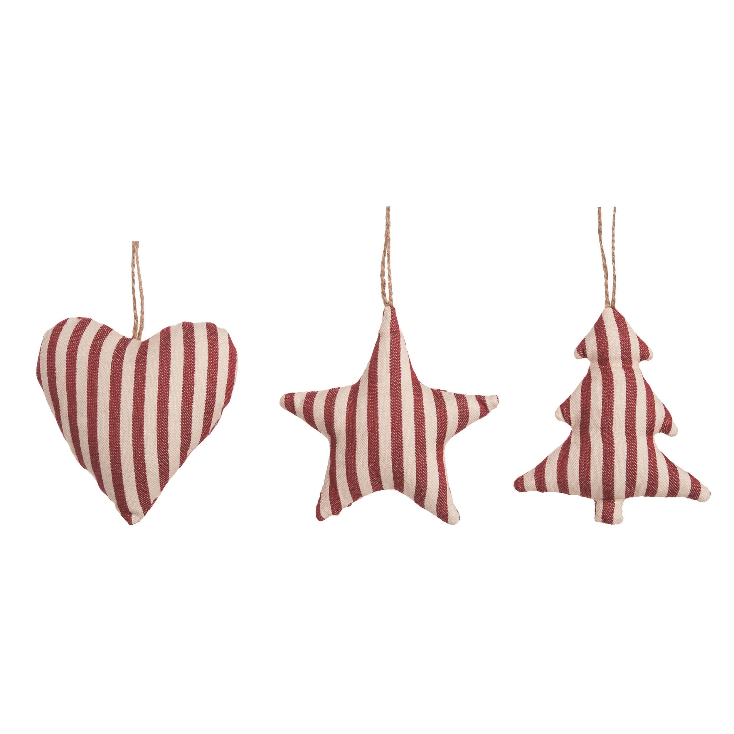 Christmas Fabric Stripe Ornament