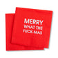 Merry What The F-Mas Cocktail Napkins