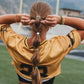 Game Day" Green & Yellow Hair Tie Bracelets