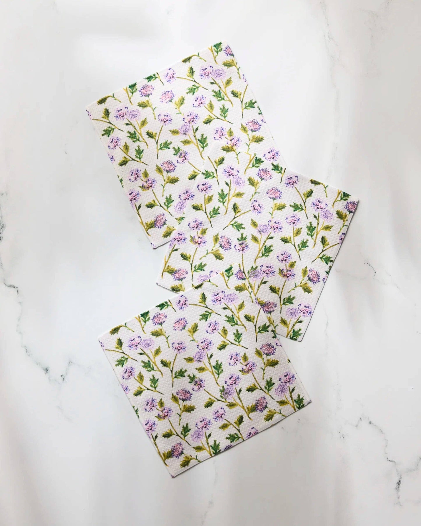 Geometry Blooming Thistle Dishcloth Set