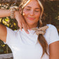 Striped Bow Scrunchie
