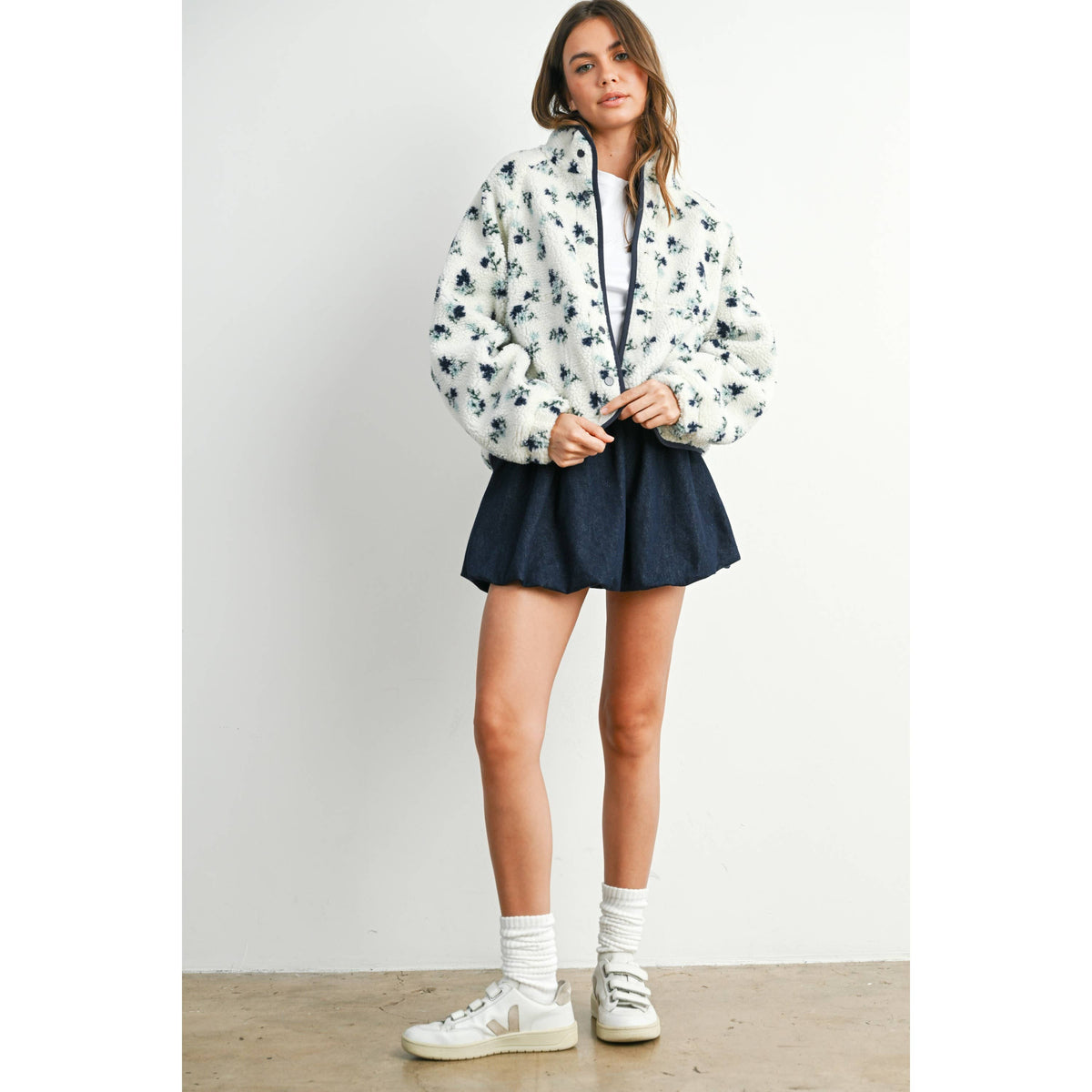 Floral Fleece Jacket