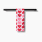 Geometry Blushing Hearts Tea Towel