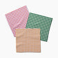 Geometry Spring Plaid Dishcloth Set