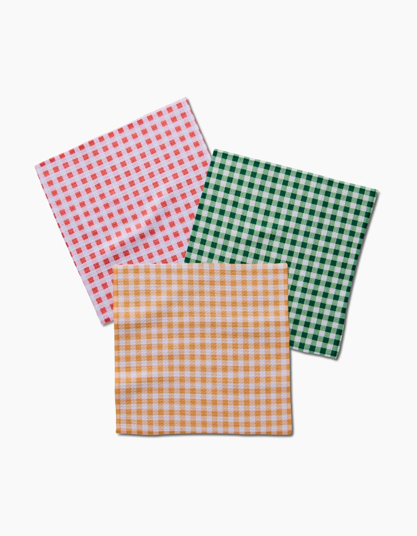 Geometry Spring Plaid Dishcloth Set