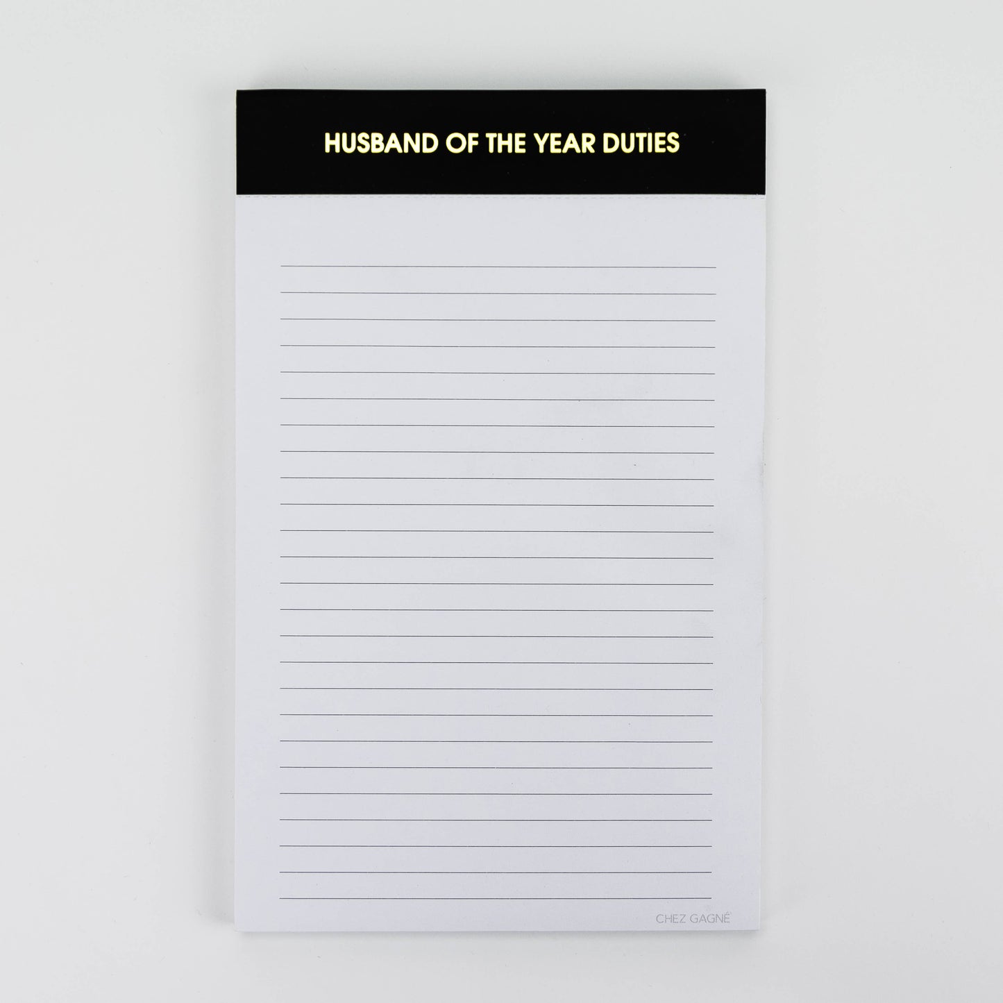 Husband of the Year Duties Notepad - Black