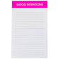 Good Intentions Notepad - Fuschia