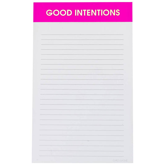 Good Intentions Notepad - Fuschia