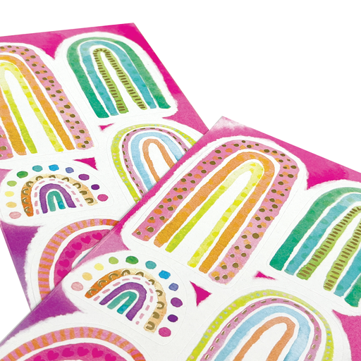 Watercolor Rainbows Stickers