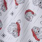Geometry Claus Family Christmas Tea Towel