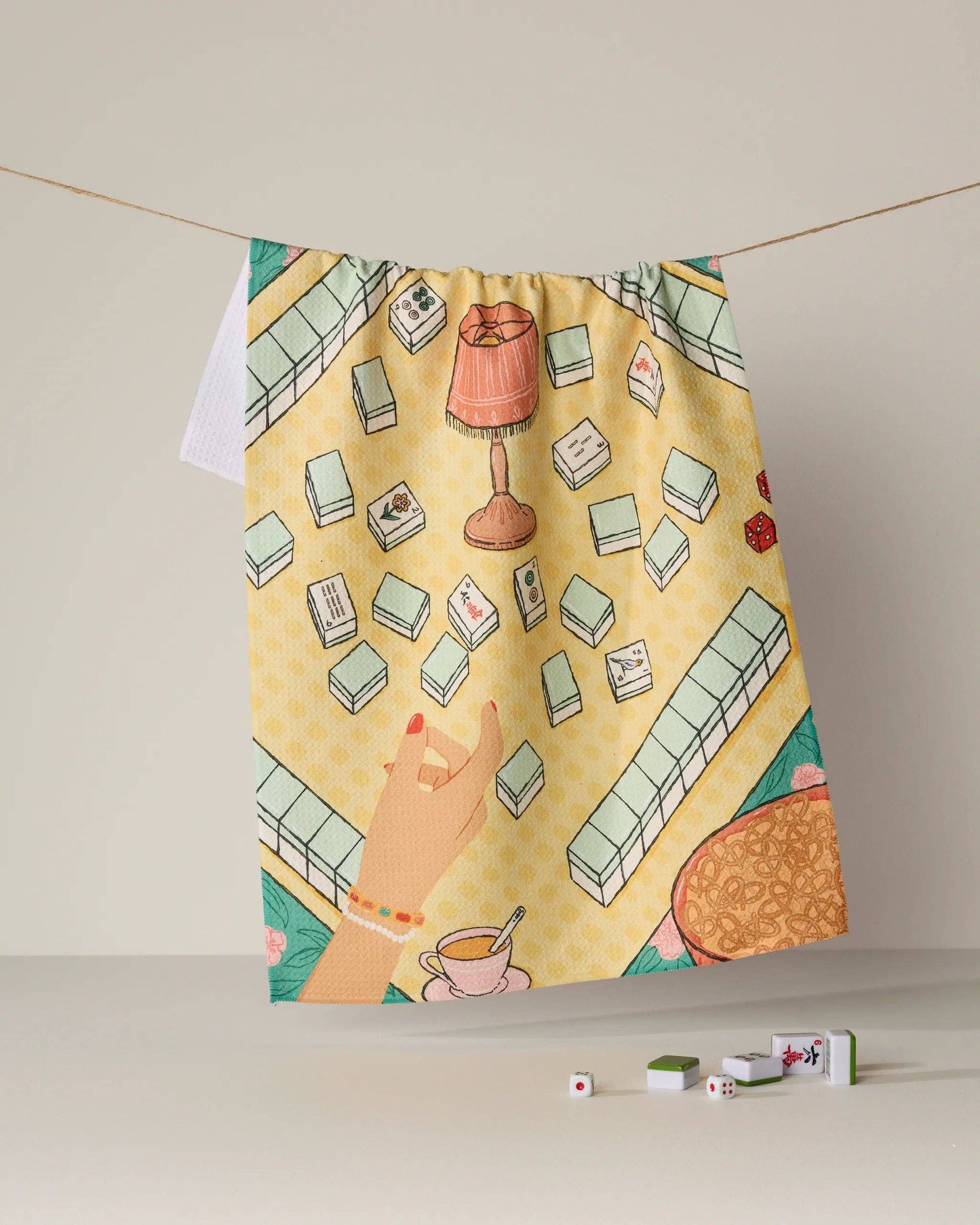 Geometry Lucky Hand Luxe Tea Towel