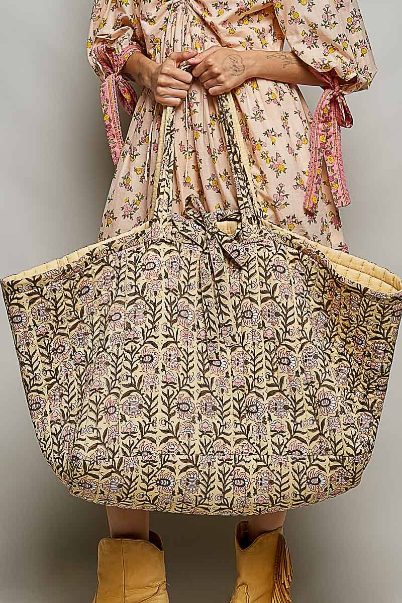 Jumbo Quilted Tote Bag