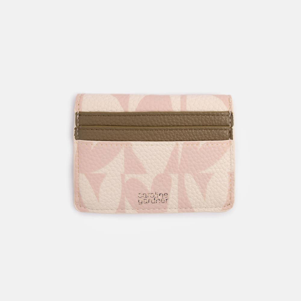 Pink Checkmate Hearts Card Holder