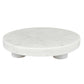 White Marble Footed Tray