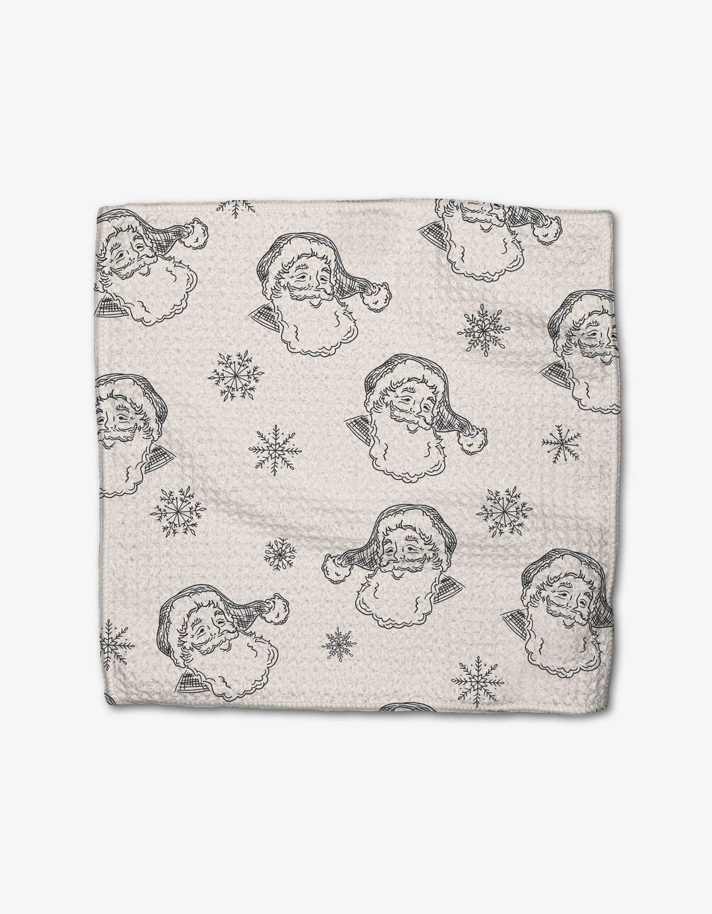 Geometry Christmas Santa Dishcloth Set