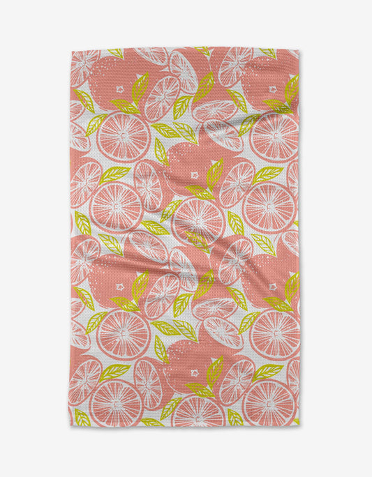 Geometry Grapefruits Tea Towel
