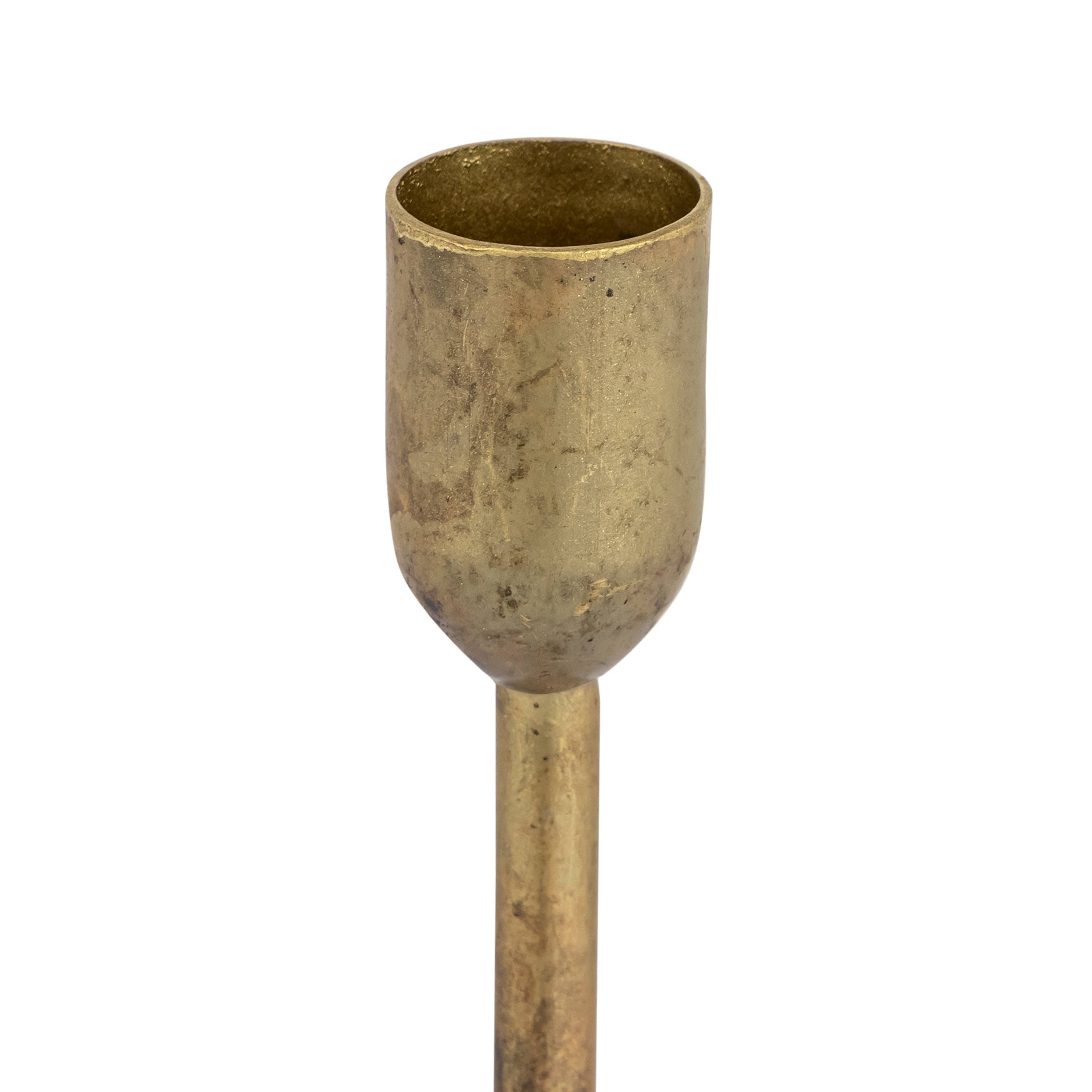 Old Brass Candle Holder