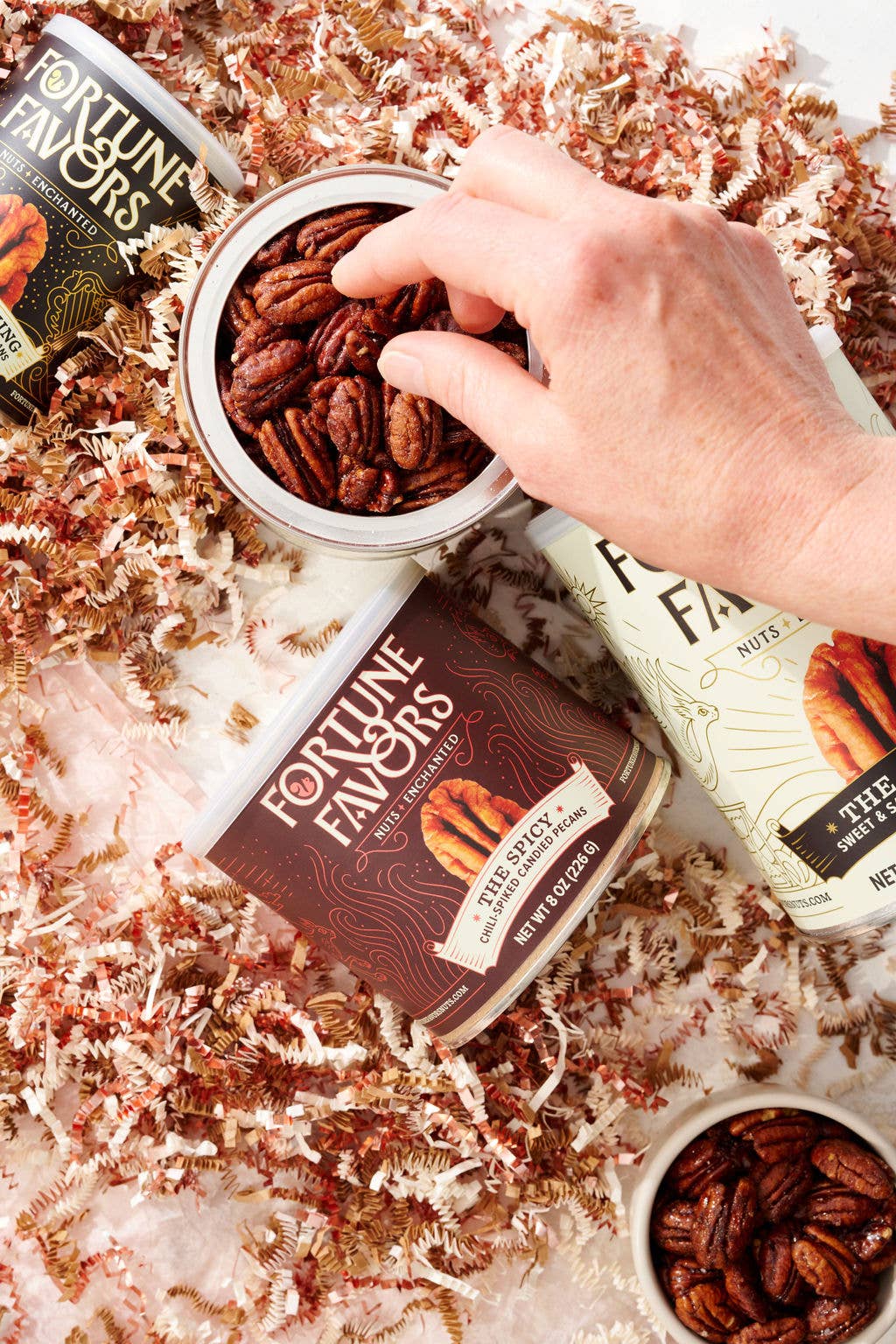 The Spicy Candied Pecans