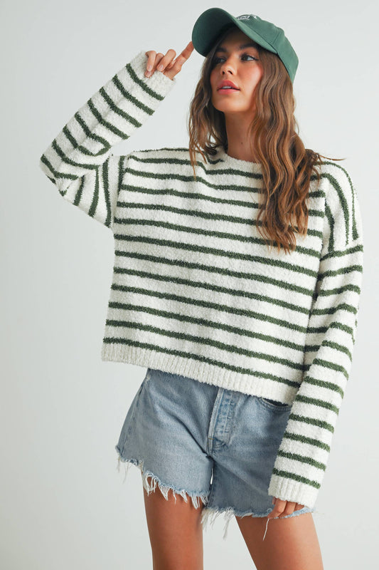 Striped Knit Sweater