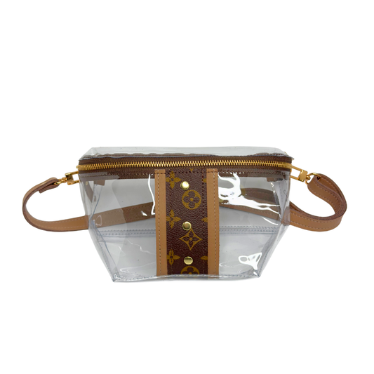 Upcycled Designer LV Clear Belt Bag