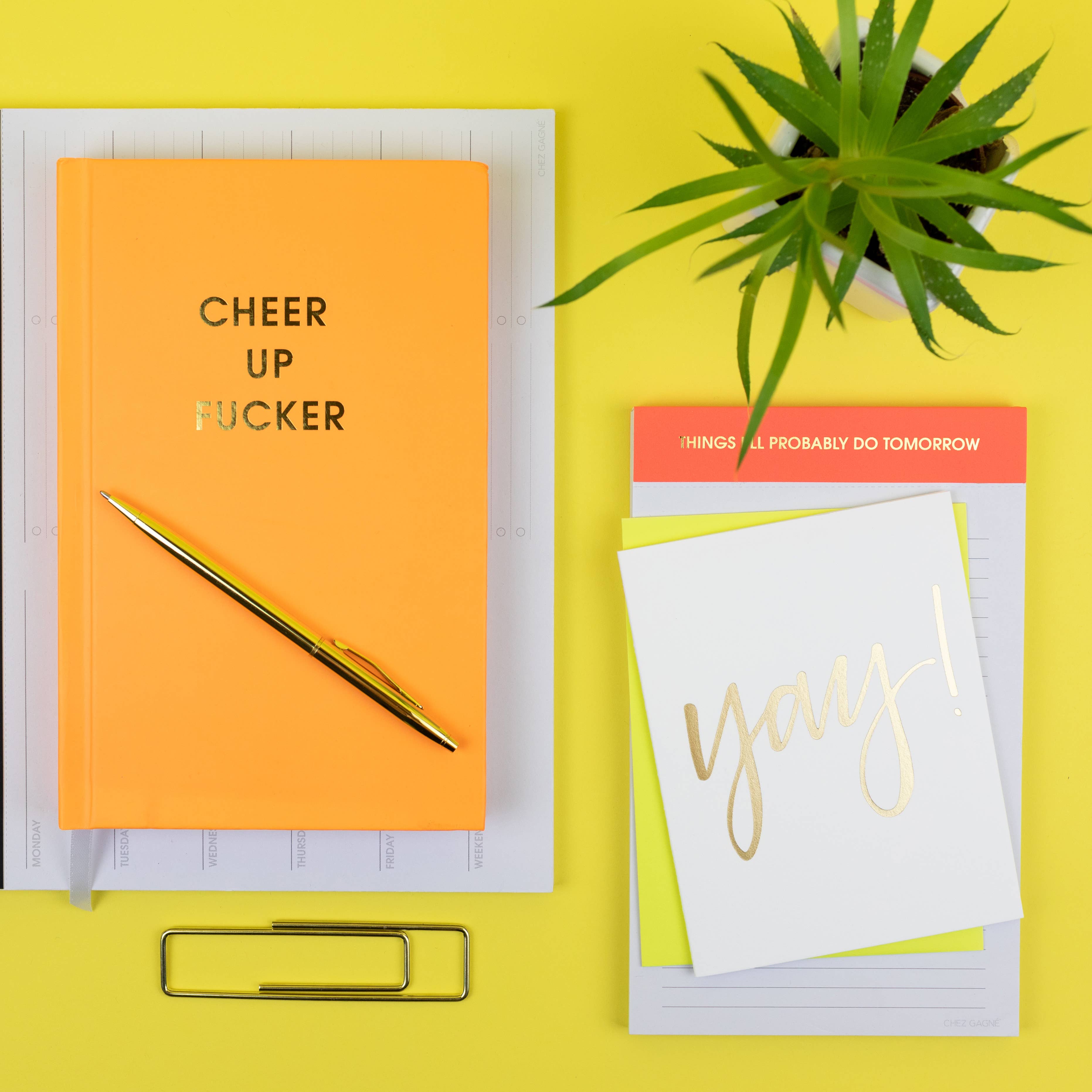 Yay! Letterpress Greeting Card