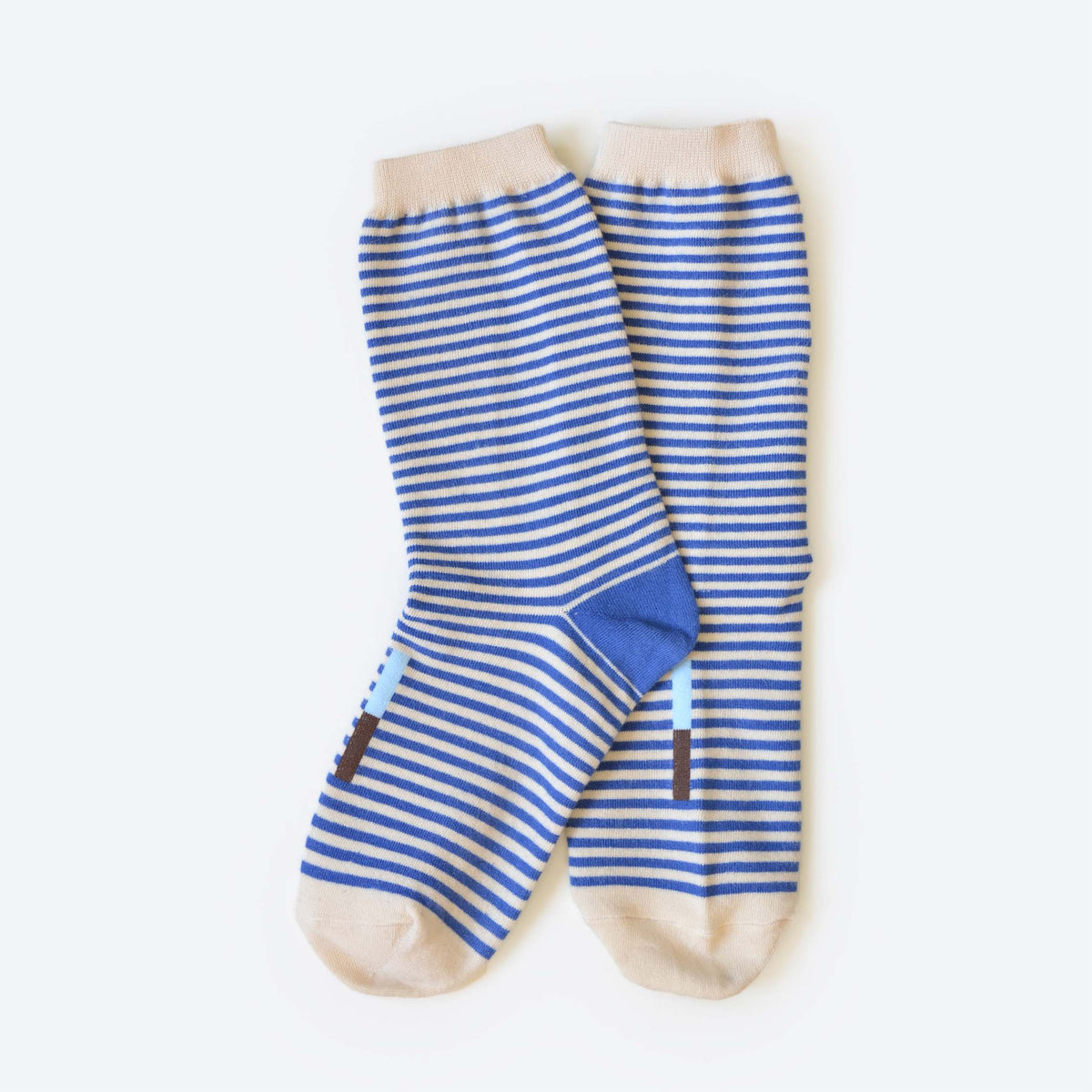 Cole Thin Stripe Crew Socks