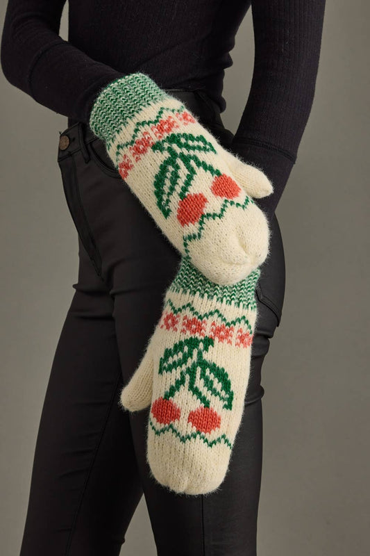 Cherry Mittens
