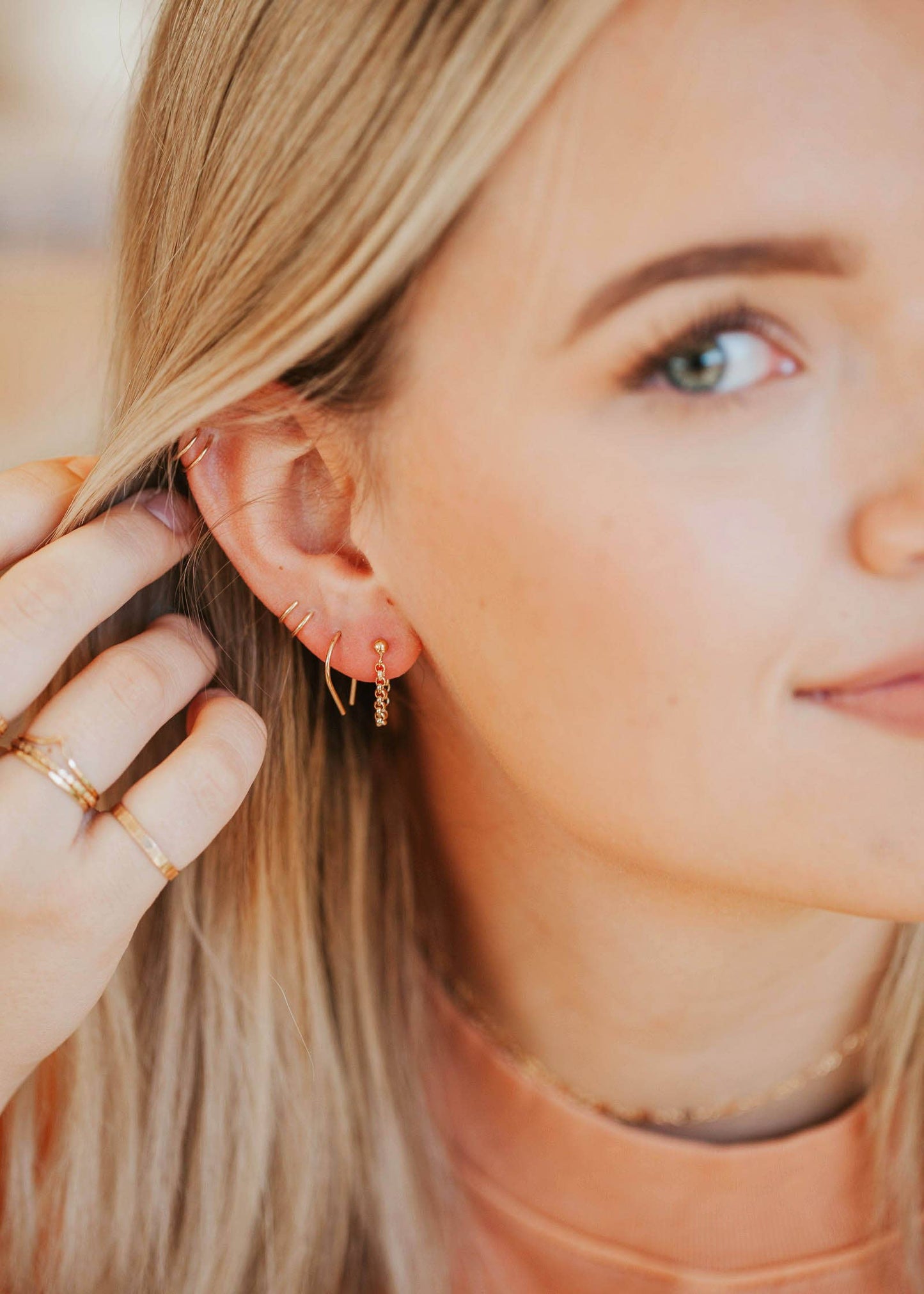 Tiny Horseshoe Earrings