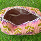 Cotton Quilted Print Cosmetic Bag -Set of 3