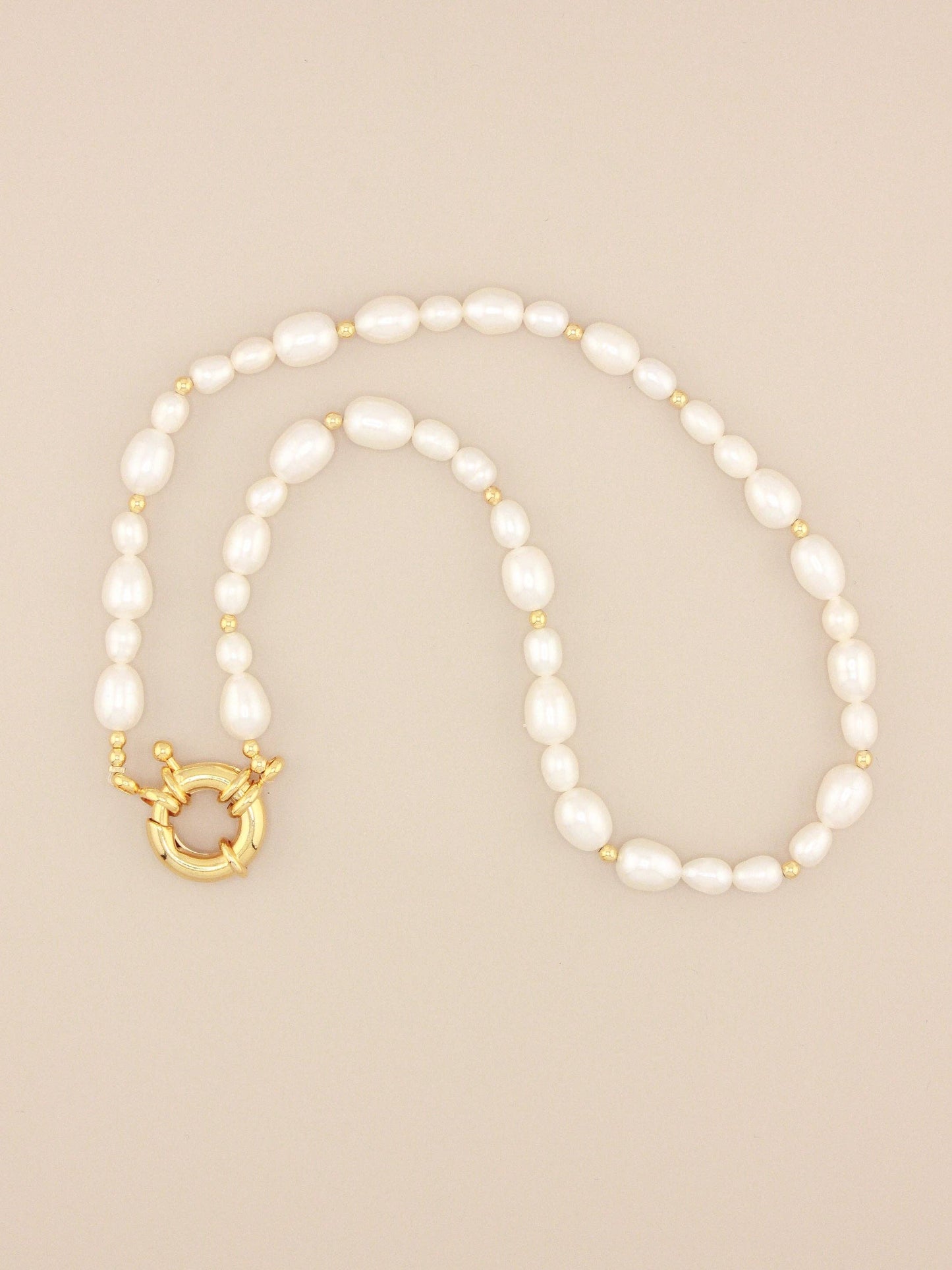 Multi Pearl Sailboat Necklace