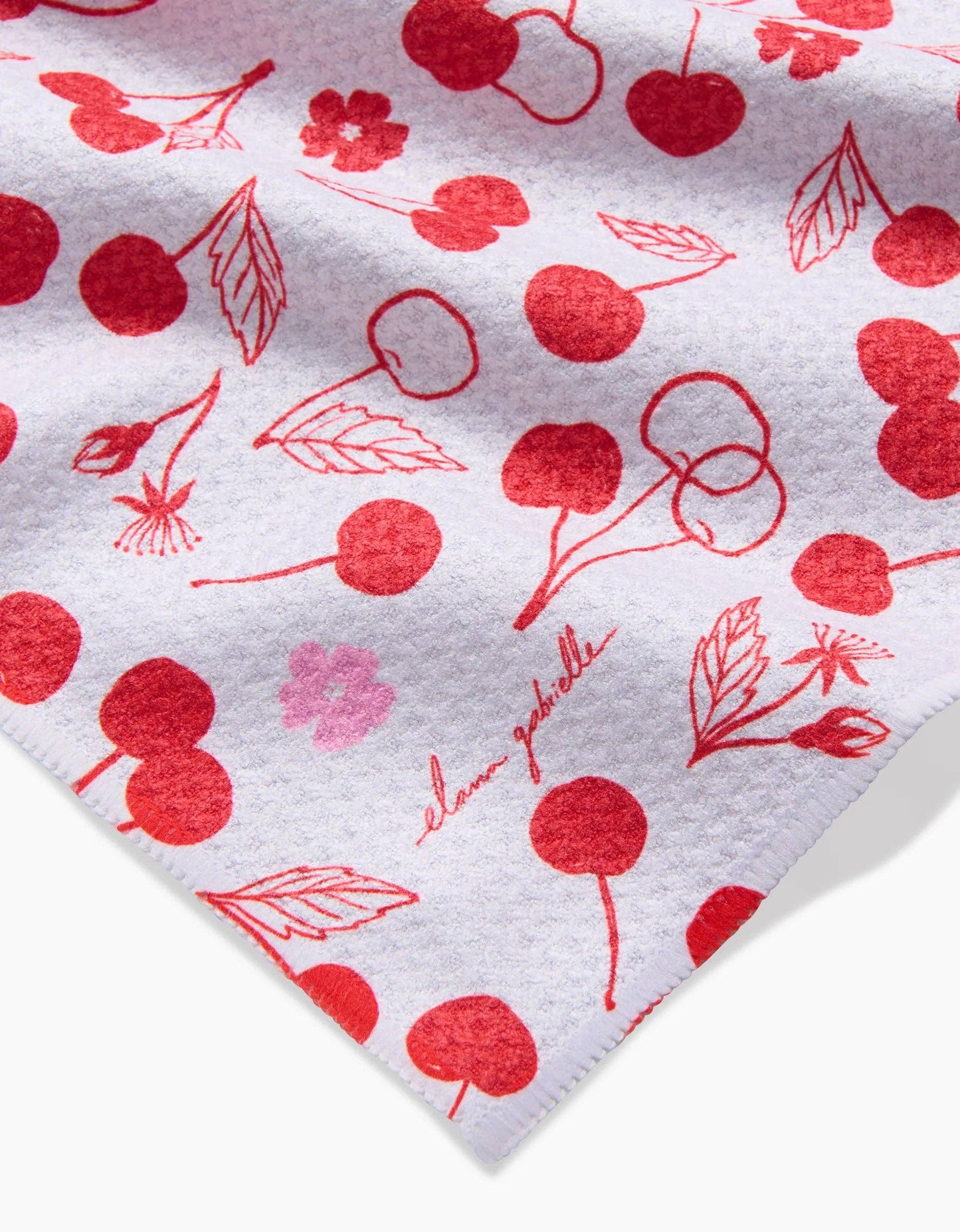 Geometry Cute Cherry Bar Towel