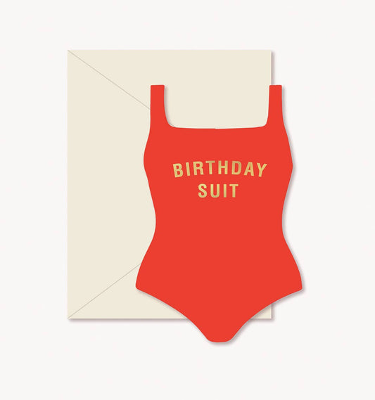 Birthday Suit Greeting Note Card