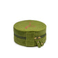 Olive Velvet Jewelry Zip Case