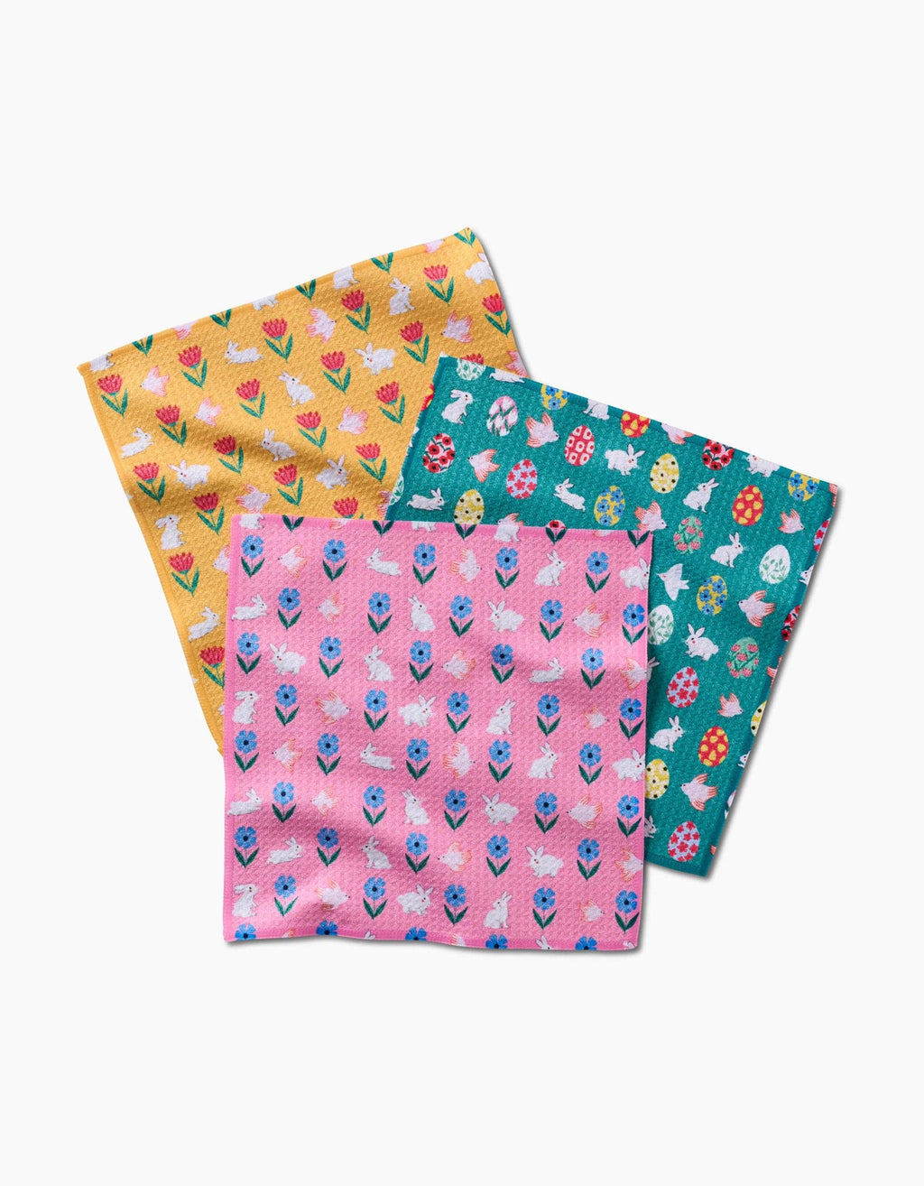 Geometry Floral Easter Parade Dishcloth Set