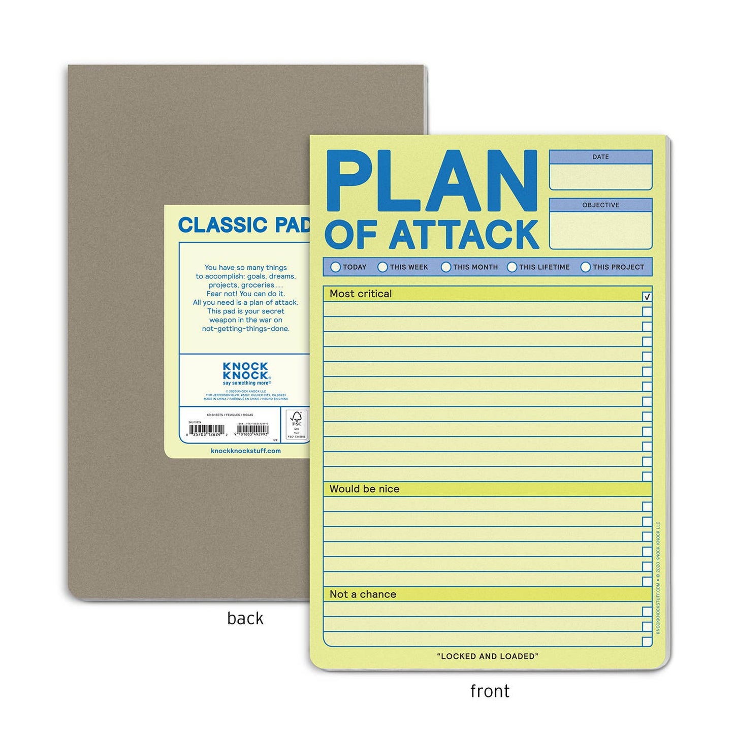 Plan of Attack Pad