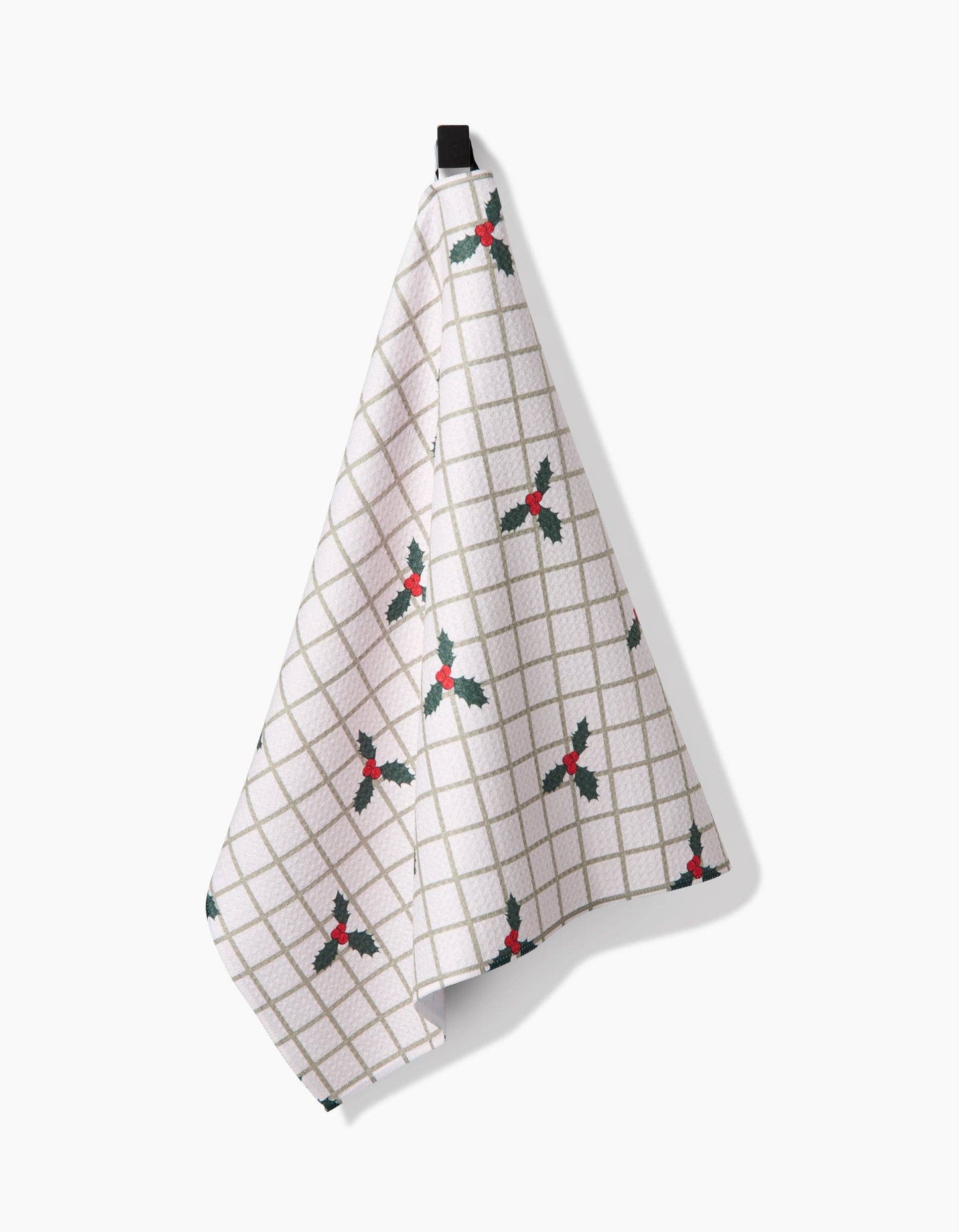 Geometry Merry And Plaid Tea Towel
