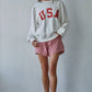 French Terry Crew USA Pullover
