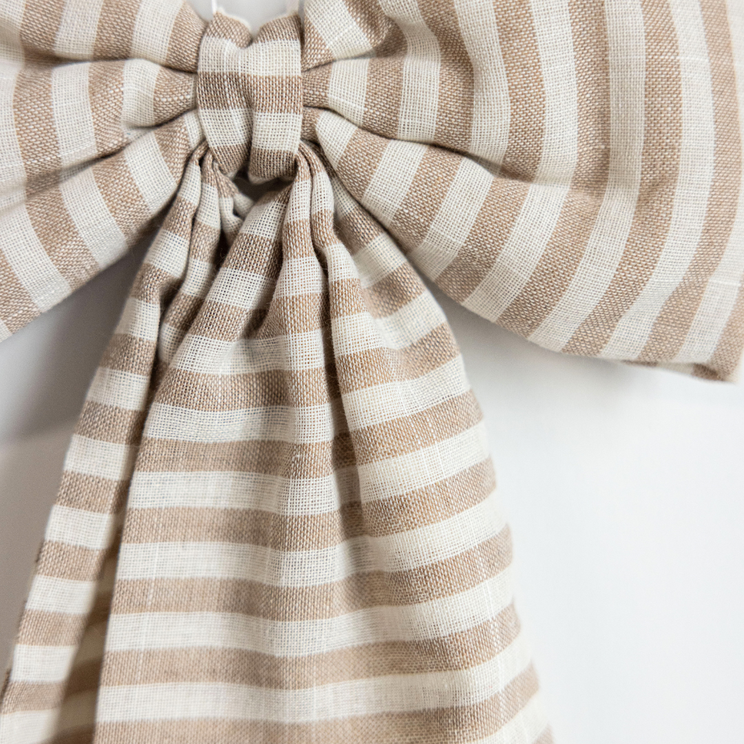 Striped Fabric Bow