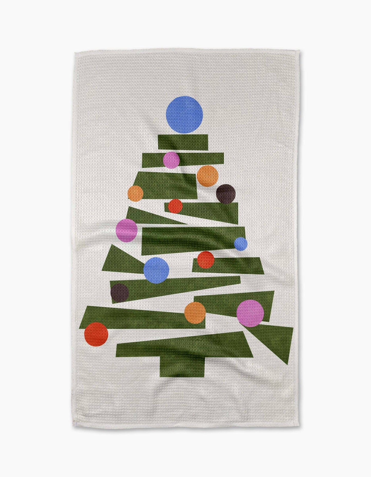 Geometry Modern Festive Tree Tea Towel