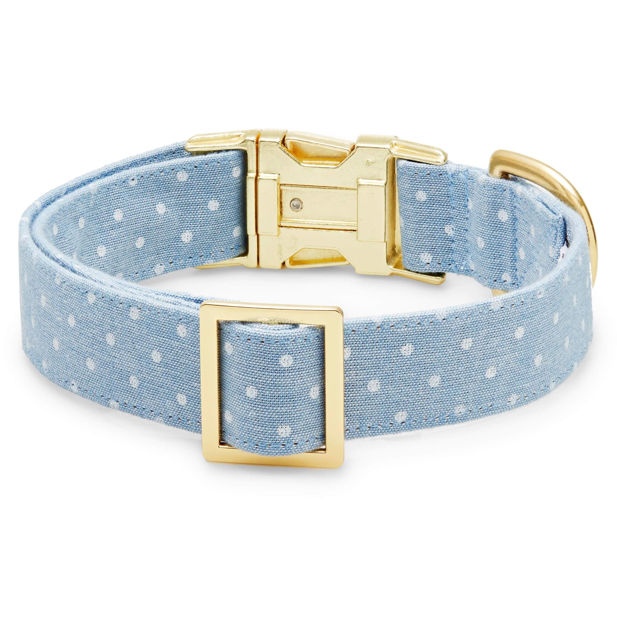 The Foggy Dog Chambray Dots Collar