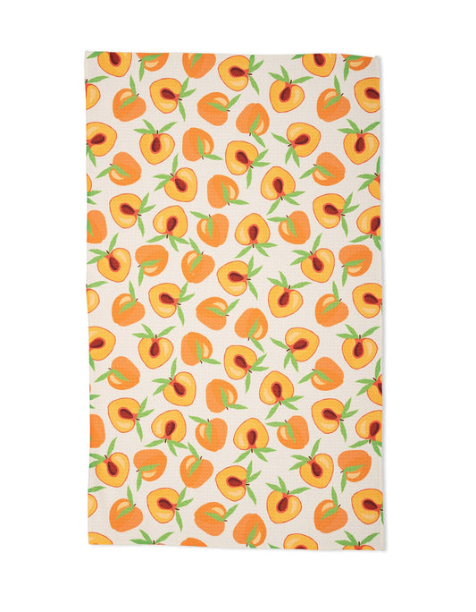 Geometry Sweet Peach Kitchen Tea Towel