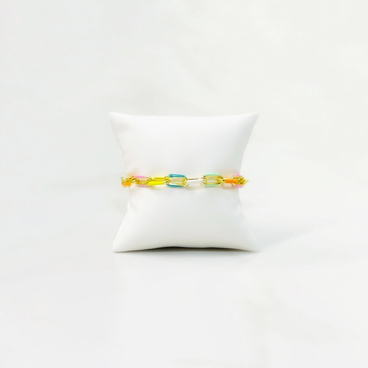 Enamel Chain Link Bracelet