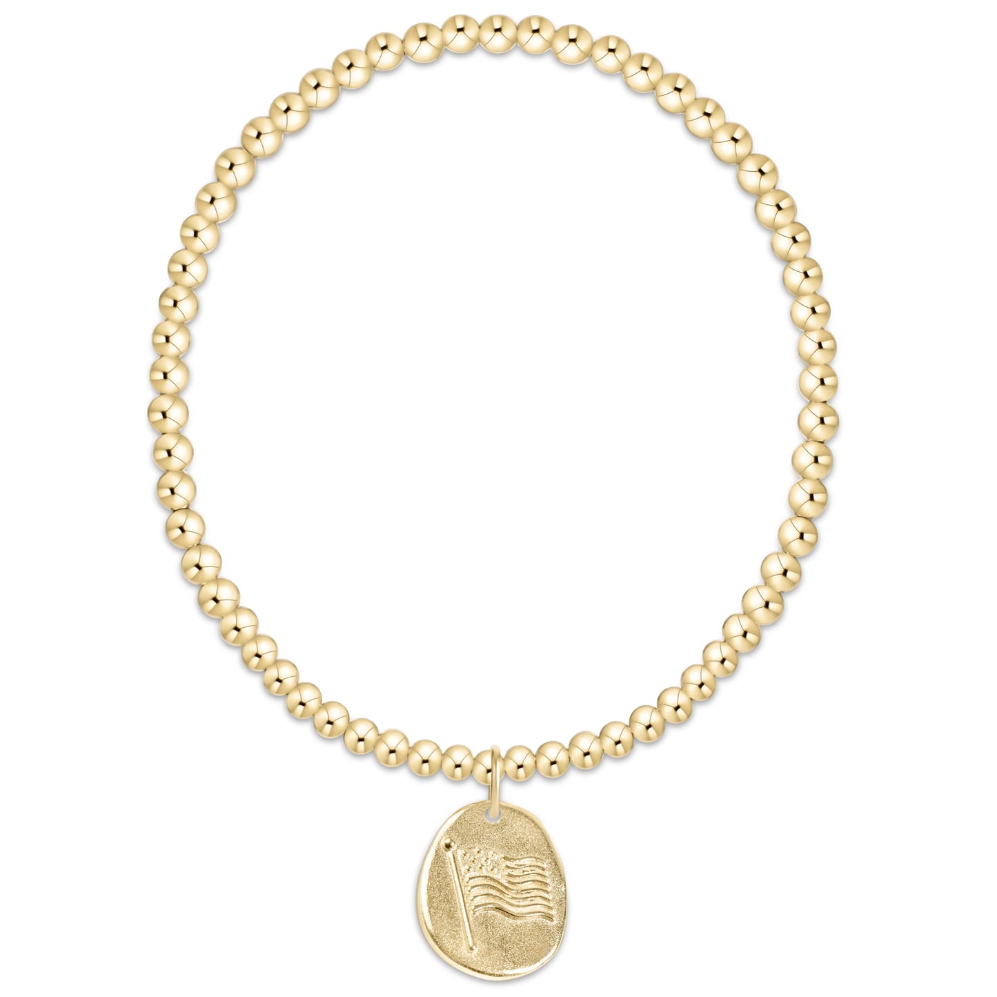 enewton Classic Gold 3mm Bracelet - Inspire America Gold Disc