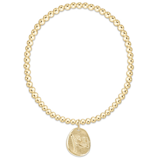 enewton Classic Gold 3mm Bracelet - Inspire America Gold Disc