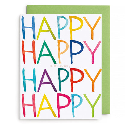 Colorful Happy Birthday Card