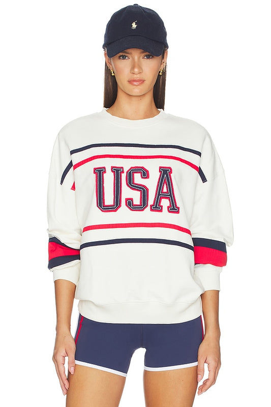 Devyn Oversized USA Sweatshirt