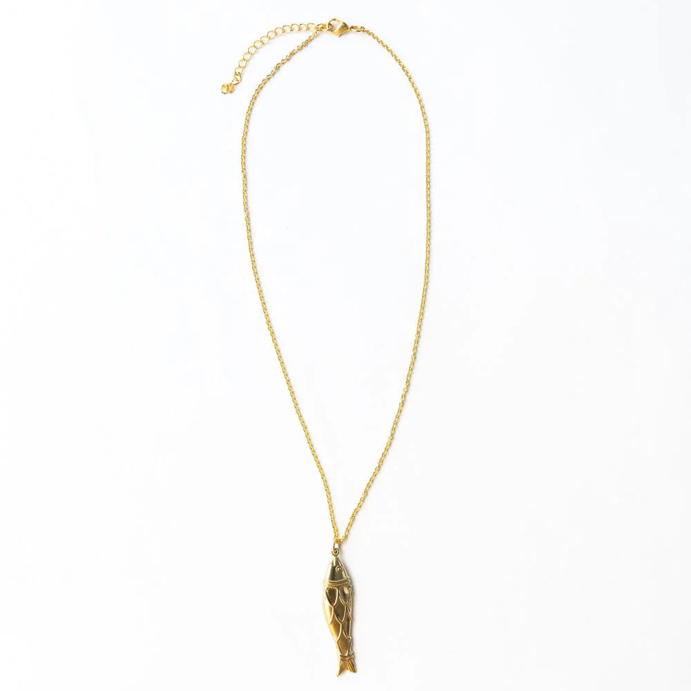 Sally Fish Gold Necklace