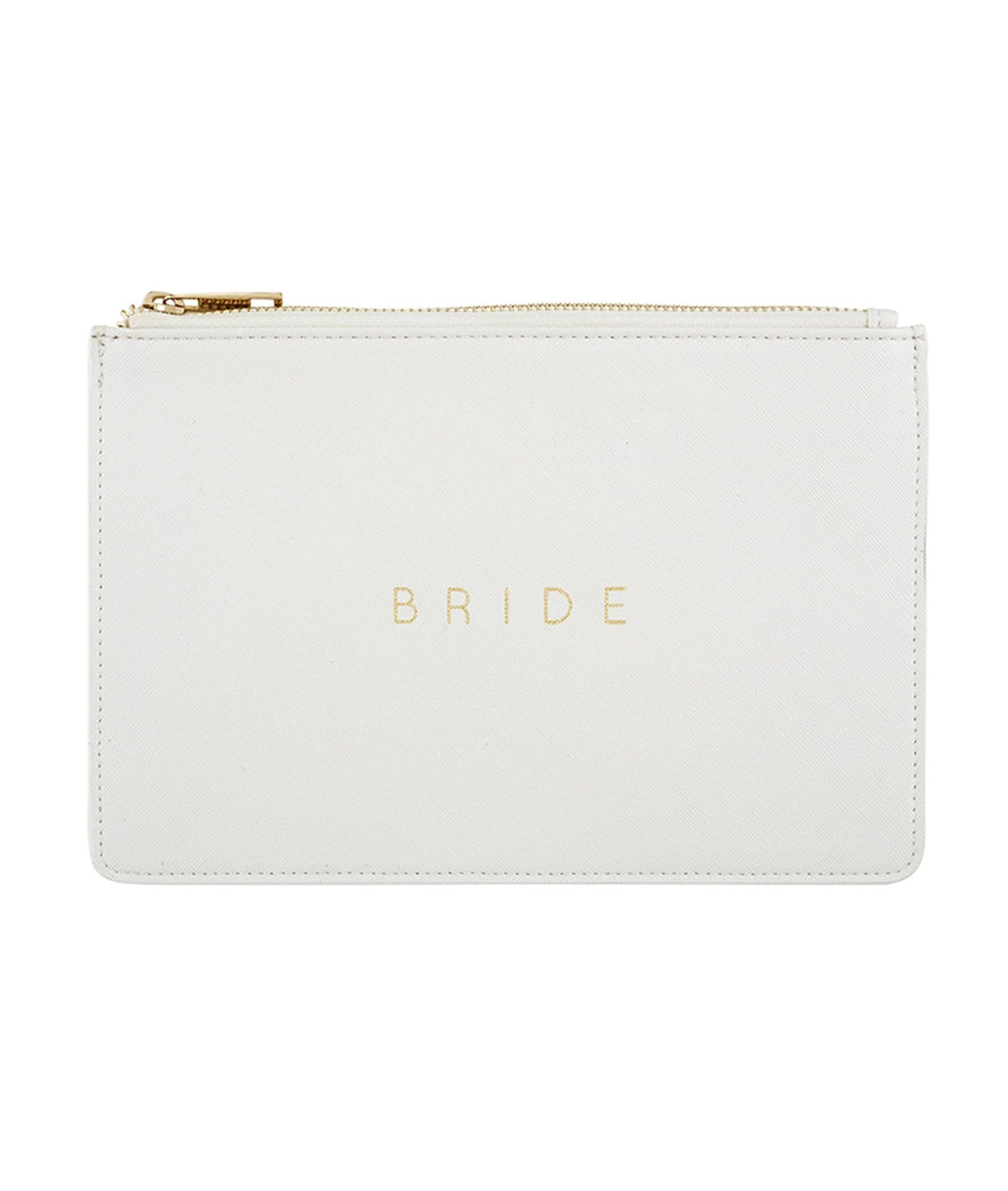Bride Zip Pouch - Pearl Grey