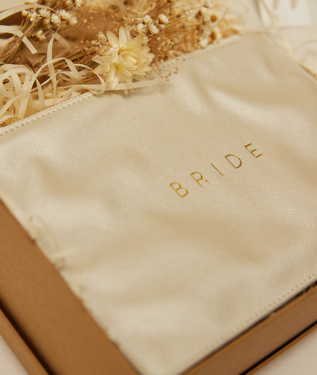 Bride Zip Pouch - Pearl Grey
