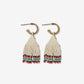 Leta Gold Hoop Mini Fringe Earrings